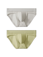 2 Pack Men's Waffle-Knit Cotton Separable Scrotum Support Briefs