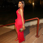 Fashion Women's Wear Elegant Fishtail Dress Sleeveless V-shaped