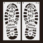 Christmas Footprints Hollow Out Template Ruler