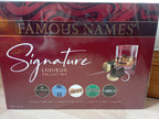 FAMOUS NAMES SIGNATURE LIQUEUR COLLECTION CHOCOLATES 185G