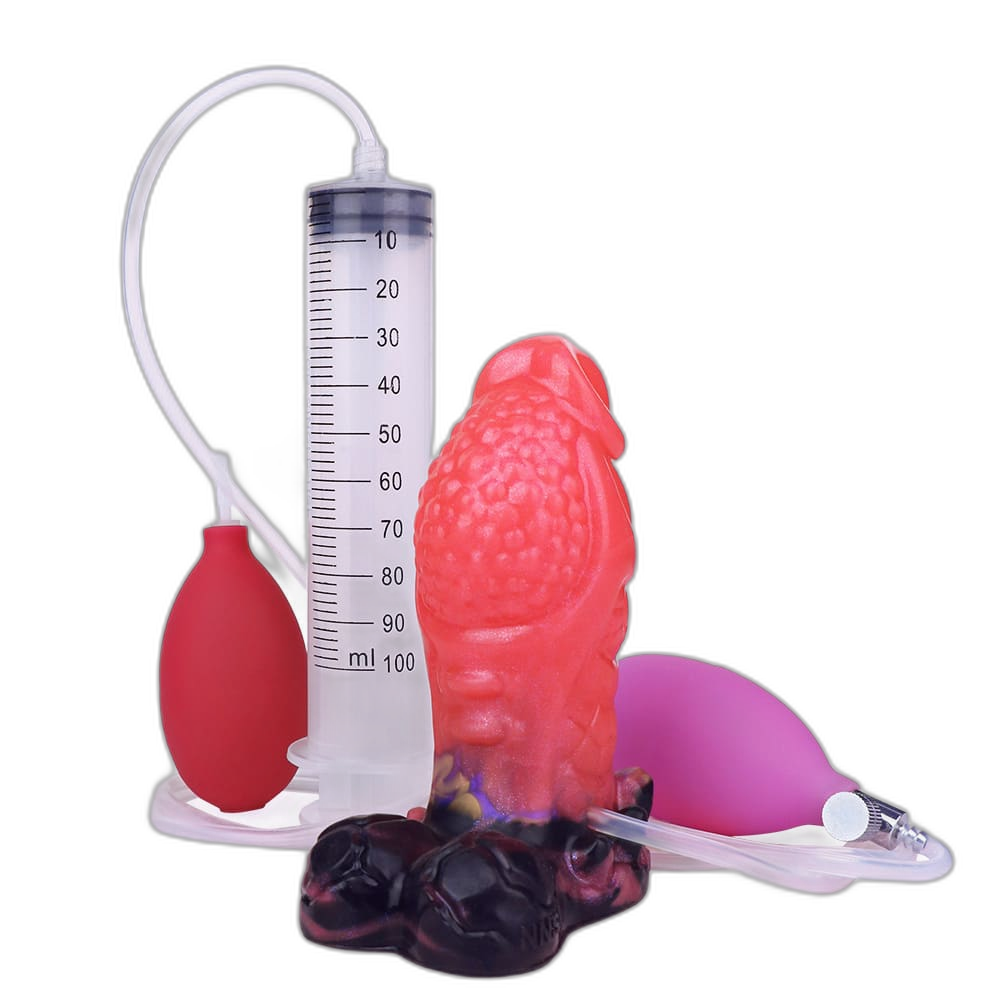 Hugo - 5 Inch Inflatable Squirting Small Dildo