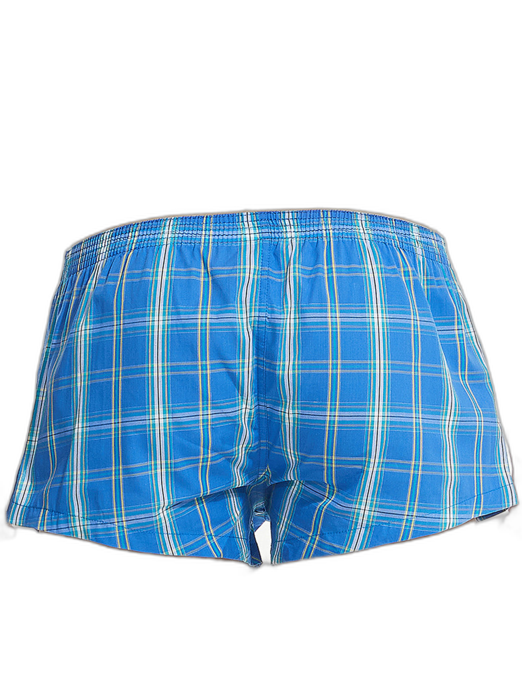 Men’s Vent Classic Plaid Cotton Boxers With Fly