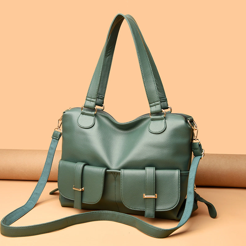 Large Capacity Handbag Casual Bag Versatile Tote Shoulder Messenger Bag