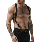 Adjustable Suspender Leather Harness