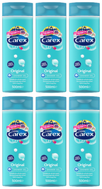 6 x Carex Shower Original - 500ML
