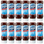 12 x Heinz Hp Brown Sauce Top Down 450G