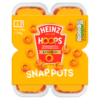 24 x Heinz Snap Pots Spaghetti Hoops 200Gm (6 x 4Pots)
