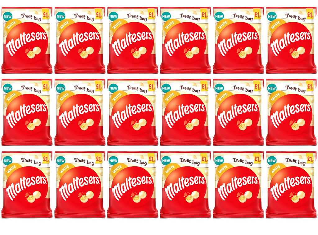 18 x Maltesers White Treat Bag - 54GM