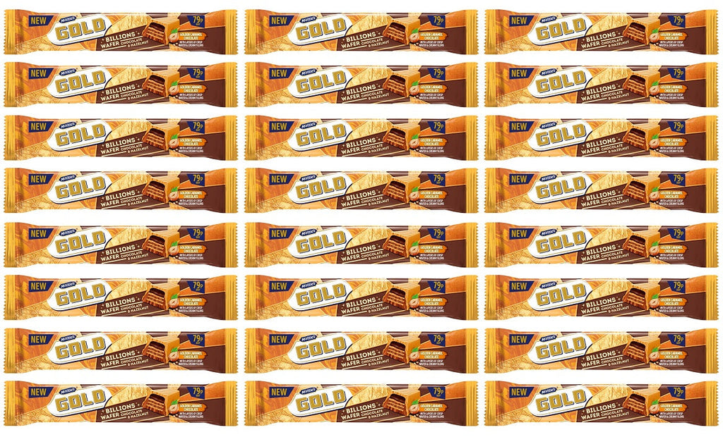 24 x Gold Billion Chocolate & Hazelnut - 39GM