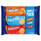 8 x Mcvities Triple Pack Hobnobs Digestives Rich Tea 900G