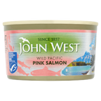 12 x John West Pink Salmon Wild Pacific - 213Gm