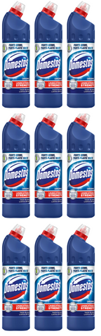 9 x Domestos Blue 750Ml