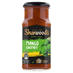 6 x Sharwoods Green Mango Chutney 360G