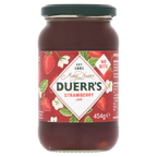 6 x Duerrs Strawberry Jam No Bits 454g