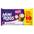 12 x Cadbury Raspberry Mini Rolls 10pk - 10PK