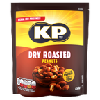 12 x Kp Dry Roasted Peanuts Bag 250Gm