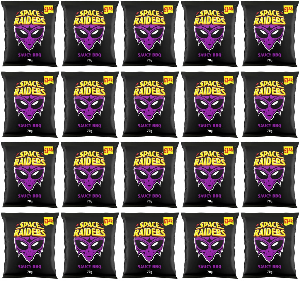 20 x Kp Space Raiders Saucy Bbq - 70GM