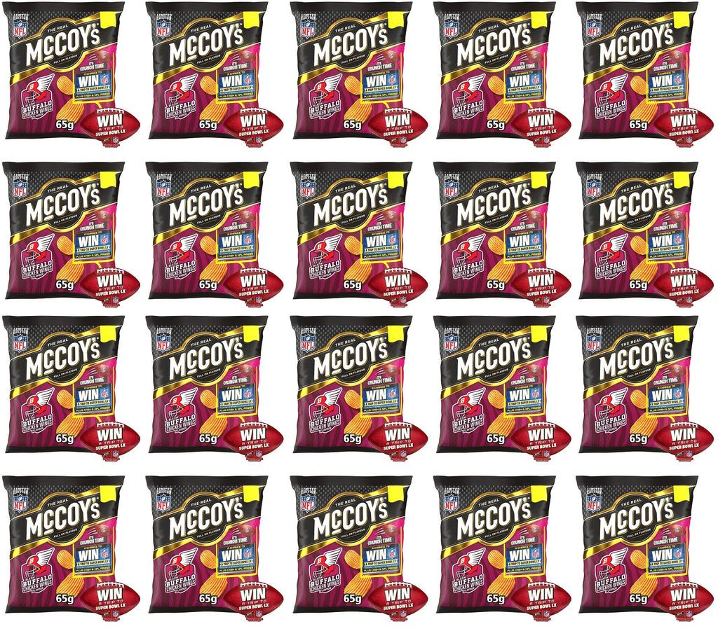 20 x Mccoys Blazin' Buffalo Chicken Wings - 65GM