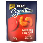 10 x Kp Signature Cashew Nuts Chilli & Red Pepper - 90GM