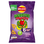 18 x Walkers Monster Munch Pickled Onion 6Pk 6X22Gm