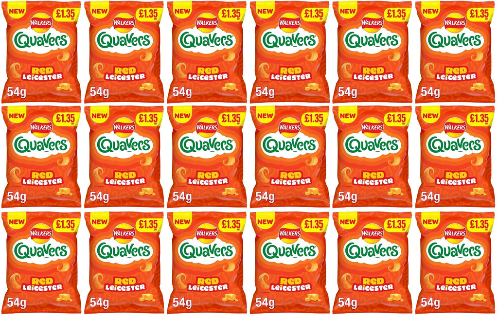 18 x Quavers Red Leicester - 54GM