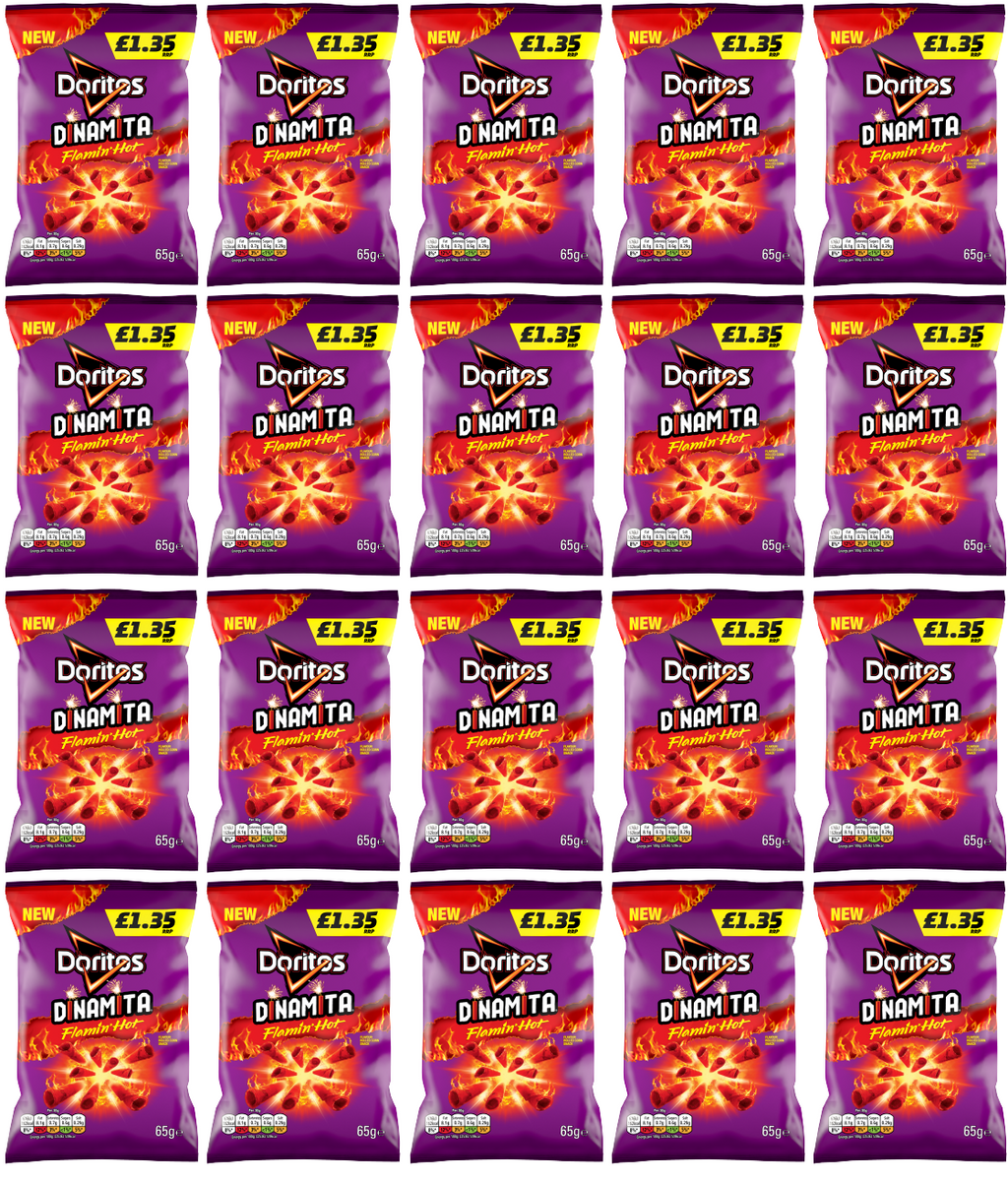 20 x Doritos Dinamita Extra Flamin' Hot - 65GM