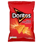12 x Doritos Chilli Heatwave Large Bag 140Gm