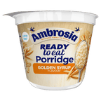 6 x Ambrosia Ready To Eat Golden Syrup Porridge 210G