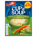 9 x Batchelors Cup A Soup Cream Of Veg With Croutons - 122G