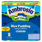 4 x Ambrosia Rice Pots 4-pack - 125GM