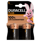 10 X Duracell Plus C Batteries 2 Pack