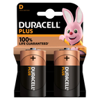 10 X Duracell Plus D Batteries 2 Pack