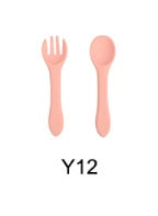 Baby Feeding Set - Silicone Spoon & Fork, Food-Grade BPA-Free