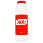 12 x Saxa Salt (Poly Bottle ) 750Gm
