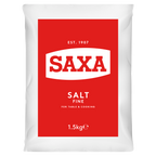 6 x Saxa Cooking Salt Polybag 1.5Kg