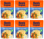 6 x Bens Original Egg Fried Microwave Rice 250G