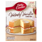 6 x Betty Crocker Velvety Vanilla Cake Mix 425G