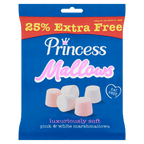 12 x Princess Marshmallows Pink & White +25% Free 187.5G