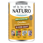 12 x Naturo Adult Dog Chicken in Gravy Veg Grain & Gluten Free 390G
