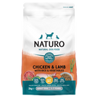 4 x Naturo Dry Adult Dog Chicken & Lamb - 2KG