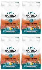 4 x Naturo Dry Adult Dog Chicken & Lamb - 2KG