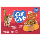 4 x Cat Club Multipack In Gravy 12 Pouch 12X100G