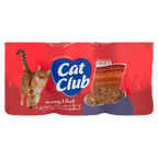 8 x Cat Club Chunks Gravy Variety 3 Pack - 3X400GM