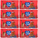 8 x Cat Club Chunks Gravy Variety 3 Pack - 3X400GM