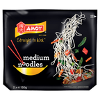 6 x Amoy Straight To Wok Medium Noodles 2X150G