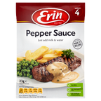24 x Erin Pepper Sauce Sachet 23Gm