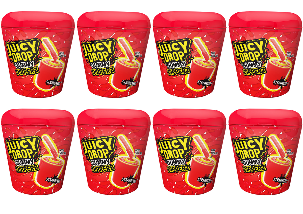 8 x Bazooka Juicy Drop Gummy Dipperz - 96GM