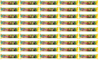 45 x Zed Bubblegum Rainblow