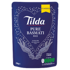 6 x Tilda Microwave Rice Pure Basmati  - 250G