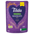 6 x Tilda Microwave Rice Wholegrain Basmati - 250G